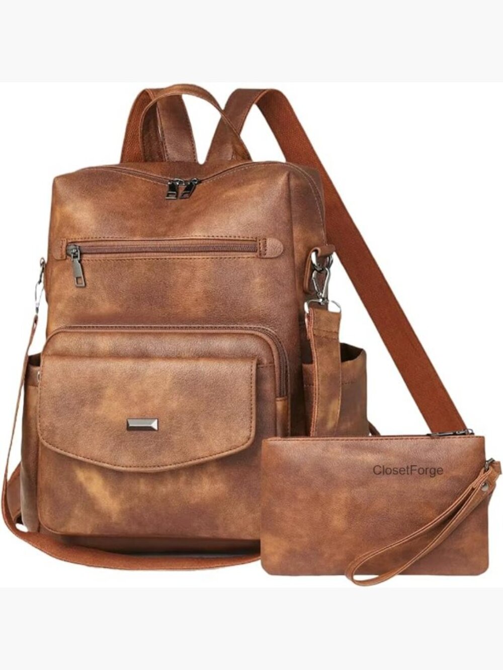 Women's Leather Fashion Backpack Purse Convertible Shoulder Bag Work Handbag